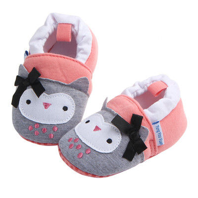 

WEIXINBUY Baby Boys Girls Soft Cotton Crib Shoes Infant Anti Slip Toddler Shoes For 3-11M Kids 8 Styles First Walkers