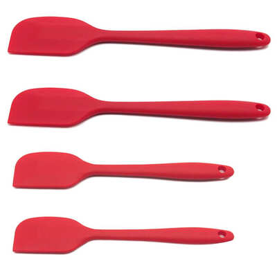 

4pcsset Kitchen Silicone Cream Butter Cake Spatula Mixing Batter Non Stick Cooking Cookie Pastry Scraper