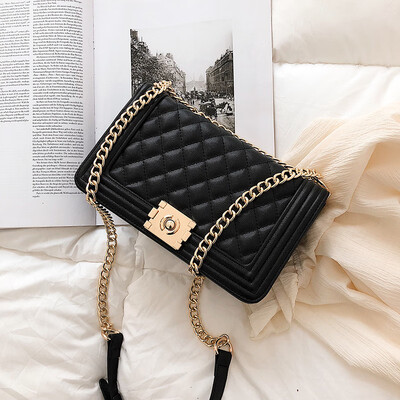 

Qiao Bani 2019 new European&American style fashion high quality small fragrance rhombic chain bag shoulder diagonal tide handbag