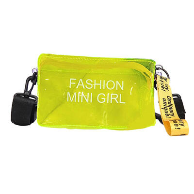 

Women Clear Transparent PVC Jelly Printed Handbags Crossbody Shoulder Bags