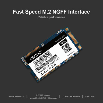 

OSCOO NGFFM2 2242 Laptop SSD 256GB Solid State Disk High Speed SATA3