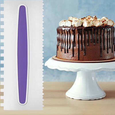 

Toponeto Cake Decorating Comb Icing Smoother Cake Scraper Pastry 6 Designs Baking Tool