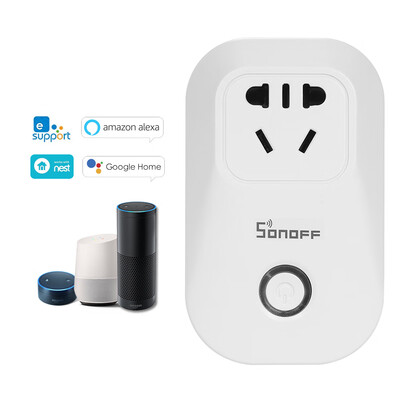 

eWeLink S20 EU Type E ITEAD Wifi Wireless Remote Control Socket Charging Adapter Smart Home Power Socket Via Phone App Smart Timer