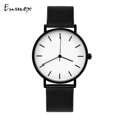 

Two - pin lightweight steel - woven wristwatch Simple Calendar Mystery Cold Watch