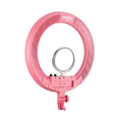 

Godox LR160 Ring LED Video Light 3300K-8000K Bi-color Fill Light with Mikeup Mirror Phone Holder 18W for Making-up Live Shooting P