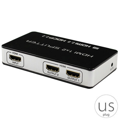 

HD Splitter 1080p 4K Video Amplifier 1 Input 2 Output Video Device Power Adapter