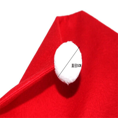 

4pcs Santa Clause Red Hat Chair Back Cover Christmas Dinner Festival Decor Cozy