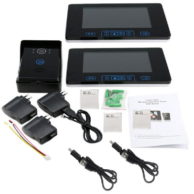 

Magical Wireless Video Door Phone Intercom Doorbell Home Security One camera & Two 70" Screen Monitors