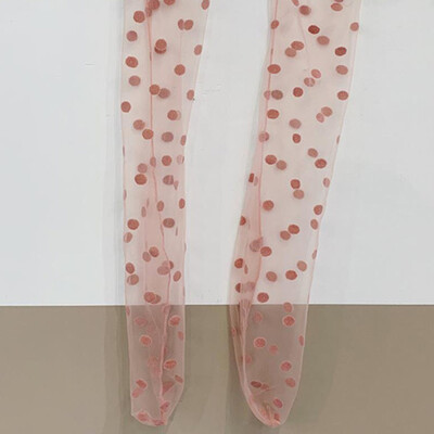 

Women Fashion Summer Polka Dot Fishnet Long Socks Lady Mesh Lace Short Socks