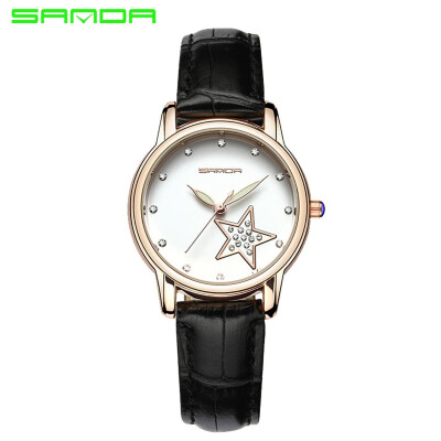 

Fashion watch calendar waterproof quartz womens watch belt fashion OL style