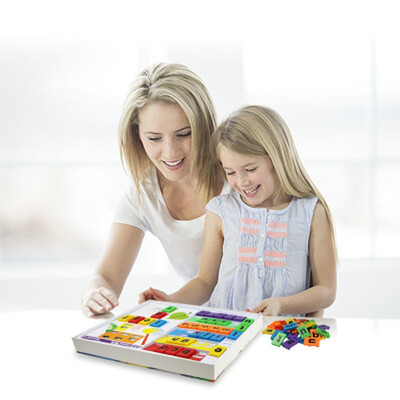 

YIWULAEducation Toy Literacy Card Game Teaches Word Recognition Spelling & Memory