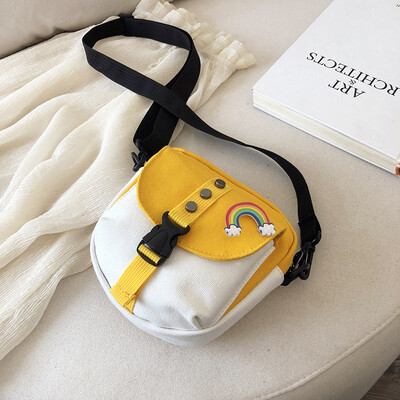 

Ins Japanese canvas small bag female 2019 new wave Korean version of the wild casual student shoulder Messenger bag