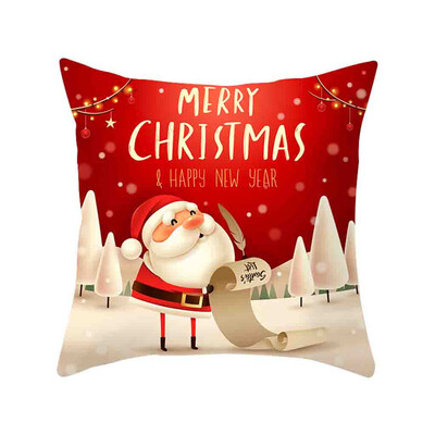 

Siaonvr Christmas Pillow Cover Decor Pillow Case Sofa Waist Throw Cushion Cover