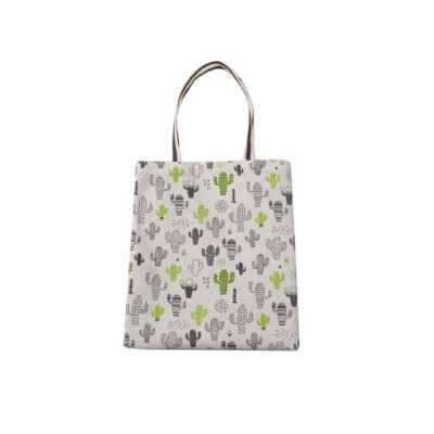 

Gobestart Simple And Convenient Shopping Bag Cotton And Linen Portable Storage Bag