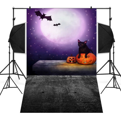 

Toponeto Halloween Backdrops Vinyl 3x5FT Fireplace Background Photography Studio