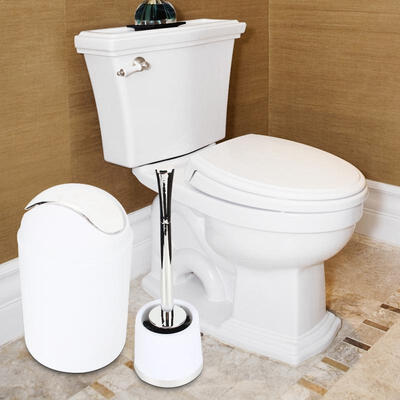 

Greensen Bathroom Accessories Elegant Bathroom Set Toothbrush Holder Trash Can Soap Dish