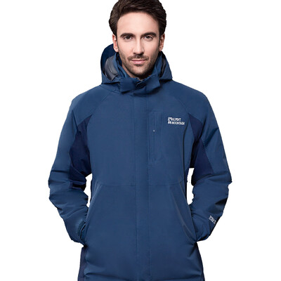 

El Monte ALPINT MOUNTAIN Jackets Men&women couples autumn&winter three-in-one Jackets fleece warm two-piece 630-619 gray blue S