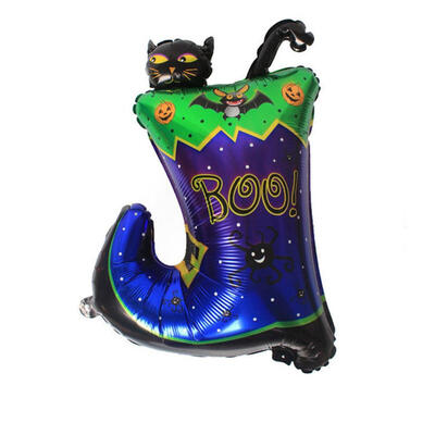 

Greensen Halloween Boots Shape Cat Foil Balloons for Kids Toy Hotel KTV Party Decor Prop