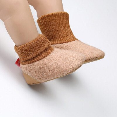 

New Autumn Winter Baby Boys Girls Cotton Casual Shoes First Walkers Newborn Cute Anti-slip Soft Soled Walking Shoe