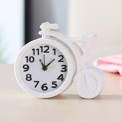 

Fashion Bicycle Shape Cartoon Student Children Bedside Clock Mini Mute Alarm Clocks Desk Table Home Decor Kid Gifts