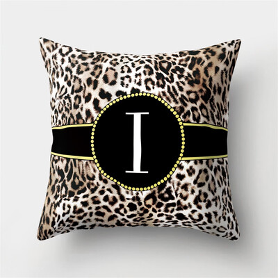 

Gobestart English Alphabet Pillow Print Cushion Flower Pillowcase Cover Room Decoration