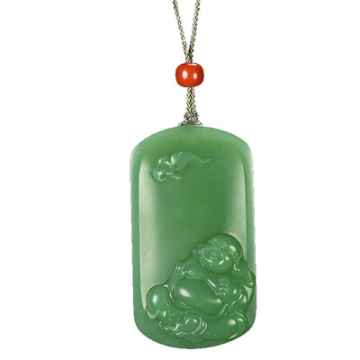 

WAN YAN SHAO HUA Maitreya Buddha&Hetian jade in front of the eyes 15586