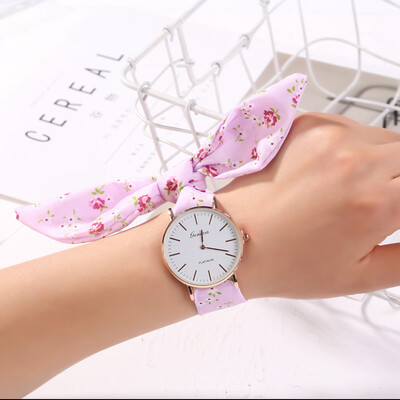 

RM Flower Cloth Design Watch Sweet Girl Bracelet Watch Womens Dress Watch Fashion