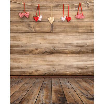 

Valentines Day Love Plank Digital Photography Background Cloth Backdrops