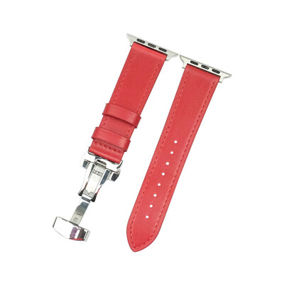

〖Follure〗Leather Wrist Watch Strap Band Butterfly buckle For IWatch 4 Apple Watch 40mm