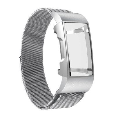 

〖Follure〗Milanese Stainless Steel Watch Band Strap Bracelet Case For Fitbit Charge 3