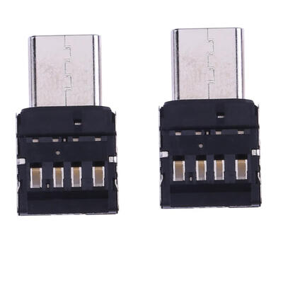 

2pcs USB31 Type-C Male to Micro USB20 Female Converter Adapters Connector