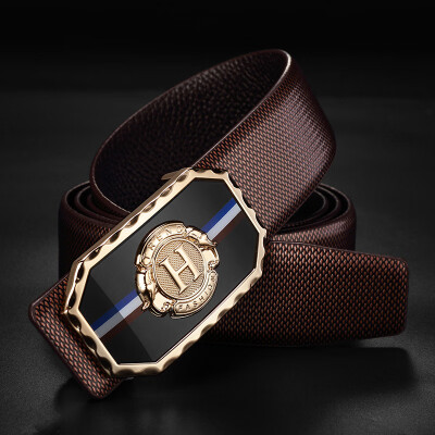 

Guangzhou belt factory mens belt leather smooth buckle Korean youth casual business belt fashion tide belt belt men