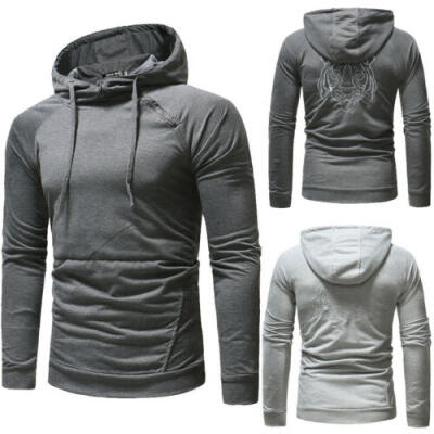 

Mens Winter Hoodies Slim Fit Hooded Sweatshirt Outwear Sweater Warm Coat Jacket