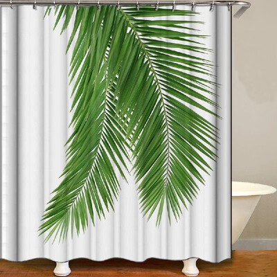 

Shower Curtain Flowers Trees Print Blackout Curtains Waterproof Mildew-proof Bathroom Curtain 71"x71"