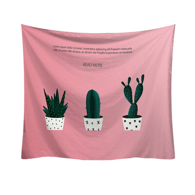 

Toponeto Fashion Tapestry Green Cactus Style Pattern Decorative Tapestry Home Decor