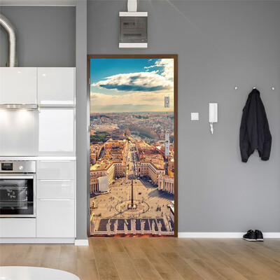 

〖Follure〗Door Sticker Decorative Painting Bedroom Living Room TV Wall Decoration