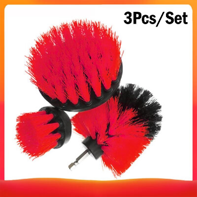 

3PcsSet Drill Brush Power Scrubber Brush Drill Attachment Kit Cleaning Supplies for Bathroom Surfaces Grout Tile Floor&More