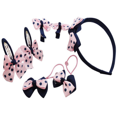 

7PcsSet Kids Girls Bow Headwear HairpinHairbandElastic Headband