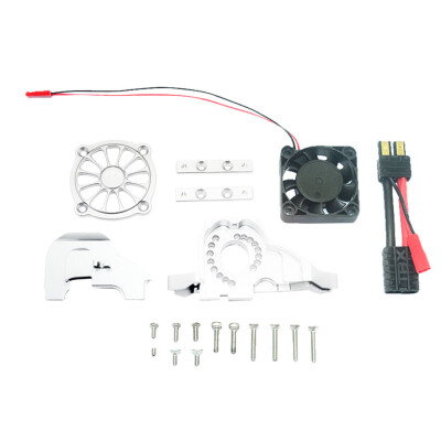 

Tailored Aluminum Alloy Motor Mount&Upper Cover With Cooling Fan Set For TRAXXAS TRX4