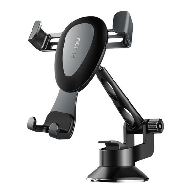 

ROCK Gravity Dashborad Car Mount Auto-lock Aluminum Alloy Adjustable Mobile Phone Holder for Car Stand Bracket