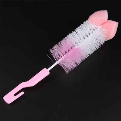 

Teapot Nozzle Spout Tube Baby Nipple Brush Bottle Baby Milk 360 Degree Sponge Cleaner With Pacifier Brush