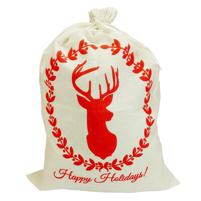 

Tailored Christmas Gift Bag Linen Christmas Gift Bag