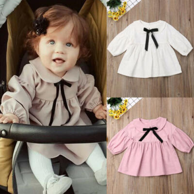 

Toddler Kid Baby Girl Long Sleeve Dress Lace Ruffle Party Princess Dress Clothes