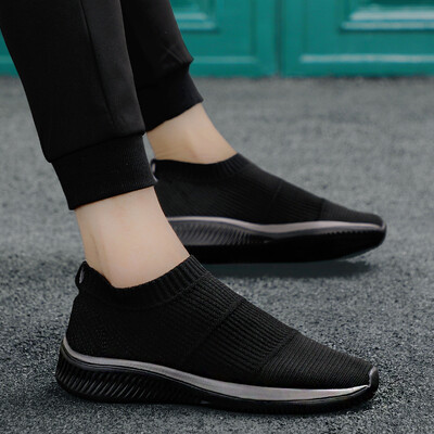 

Mens shoes fashion versatile canvas shoes fashion breathable one pedal lazy socks tide shoes