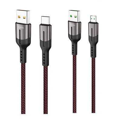 

HOCO U68 12m USB To Type-C Micro USB Fast Charging Nylon Braided Data Cable-MICRO USB