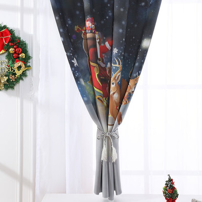 

〖Follure〗Christmas Curtain Tulle Window Treatment Voile Drape Valance 1 Panel Fabric