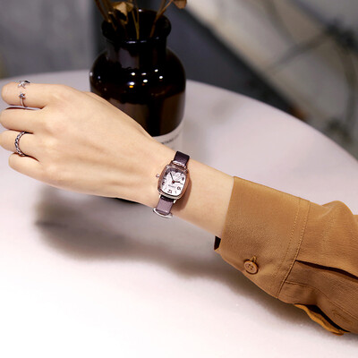 

French minority waterproof 2019 new watches girls ins wind simple temperament students Korean version of shaking sound square