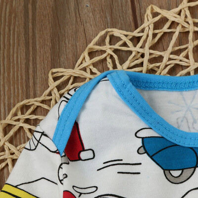 

Newborn Kids Baby Girl Boy Outfit Clothes Print T-Shirt TopsLong PantsHat 1Set