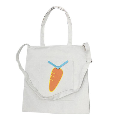 

Women Casual Large Capacity Messenger Bags Cartoon Printed Canvas Eco Bolsa Feminina Simple Retro Portable Totes Bag