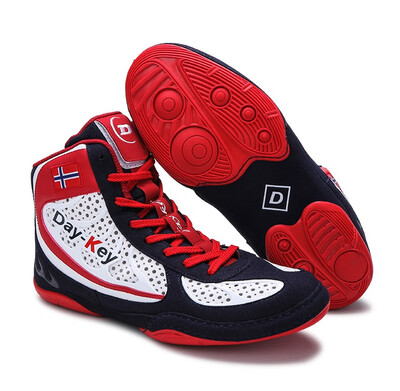 

XINBAO Unisex professional wrestling fighting boots mesh breathable wearable men size 35-45 boxing shoes
